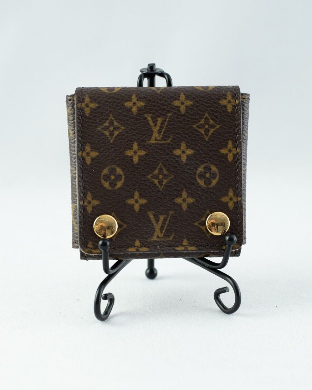 Louis Vuitton Monogram Mini Folding Jewelry Travel Case  date code# SN0055